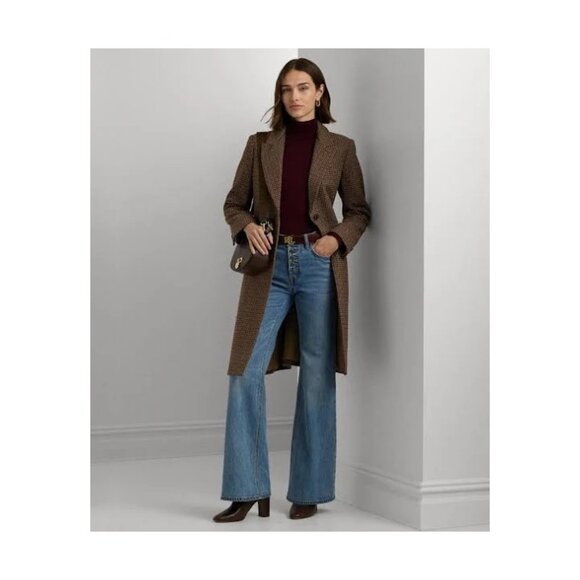 NWT Lauren Ralph Lauren Women's Wool-Blend Walker Coat Size 12 - Picture 2 of 12